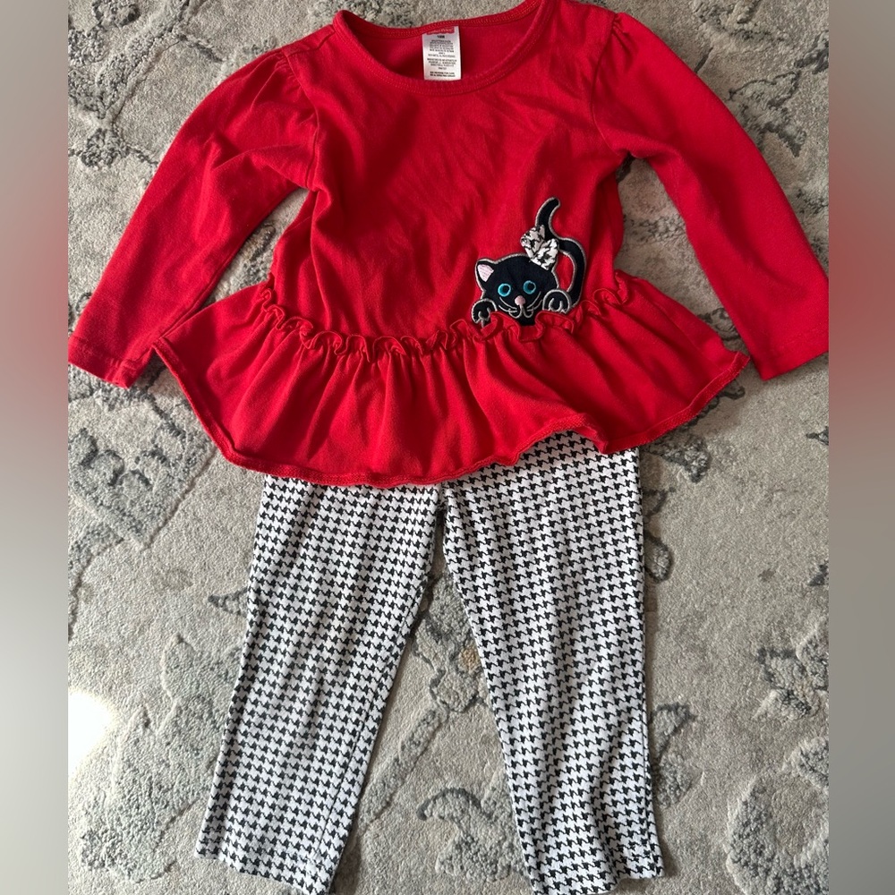 Cute cat matching set